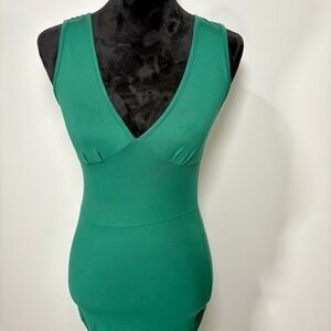 SHEIN Green Asymmetrical Dress